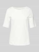 Christian Berg Woman T-Shirt mit U-Boot-Ausschnitt in Offwhite, Größe ...