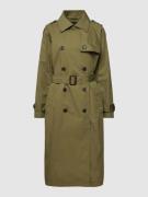 Lauren Ralph Lauren Trenchcoat mit Schulterriegeln in Oliv, Größe 34