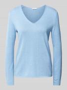 Tom Tailor Pullover aus Baumwoll-Viskose-Mix in Hellblau Melange, Größ...