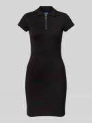 Hugo Blue Minikleid mit Reißverschlussleiste Modell 'Nera' in Black, G...
