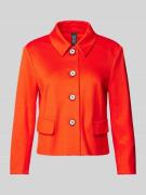 Marc Cain Blazer mit durchgehender Knopfleiste in Rot, Größe 34