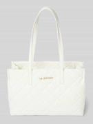 VALENTINO BAGS Handtasche mit Steppnähten Modell 'OCARINA' in Weiss, G...