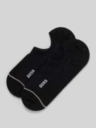 BOSS Füßlinge mit Label-Print im 2er-Pack in Black, Größe 39-42