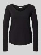 Marc O'Polo Denim Longsleeve aus reiner Baumwolle in Black, Größe M