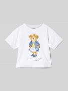 Polo Ralph Lauren Teens T-Shirt mit Polo Bear Print in Weiss, Größe S
