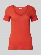 Marc O'Polo Slim Fit T-Shirt aus reiner Baumwolle mit V-Ausschnitt in ...