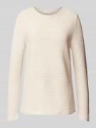 Tom Tailor Regular Fit Strickpullover aus reiner Baumwolle in Beige, G...