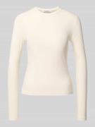 EDITED Longsleeve mit Rundhalsausschnitt Modell 'Ginger' in Offwhite, ...