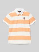 Polo Ralph Lauren Kids Poloshirt mit Label-Stitching in Orange, Größe ...