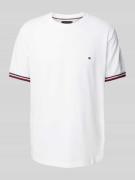 Tommy Hilfiger T-Shirt mit Label-Stitching in Weiss, Größe L