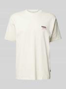 WOODBIRD T-Shirt mit Label-Print Modell 'Baine Ganbei' in Weiss, Größe...