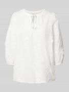 FREE/QUENT Regular Fit Bluse mit Strukturmuster Modell 'Darana' in Wei...