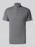 Emporio Armani Slim Fit Poloshirt mit Stehkragen in Dunkelblau, Größe ...