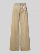 Review Wide Leg Jeans mit Schleifen-Detail in Sand, Größe 27