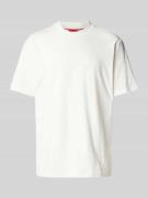 HUGO T-Shirt mit Rundhalsausschnitt Modell 'Dapolino' in Offwhite, Grö...