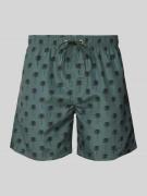 Schiesser Relaxed Fit Badeshorts mit Label-Applikation in Oliv, Größe ...