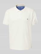 Fynch-Hatton Regular Fit Poloshirt mit Logo-Stitching in Offwhite, Grö...
