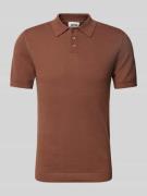 Drykorn Slim Fit Poloshirt mit Strukturmuster Modell 'TRITON' in Mitte...