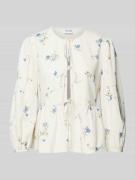 Jake*s Casual Regular Fit Bluse aus Leinen-Viskose-Mix in Ecru, Größe ...