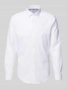 Jake*s Super Slim Fit Business-Hemd mit Kentkragen in Weiss, Größe 35/...