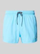 PUMA Regular Fit Badehose mit Logo-Print in Hellblau, Größe XL