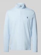 Polo Ralph Lauren Sweatshirt mit Label-Stitching in Hellblau, Größe M