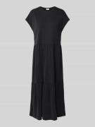 Jake*s Casual T-Shirt-Kleid im Stufen-Look in Black, Größe S