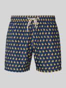 MC2 Saint Barth Regular Fit Badeshorts mit Leistentasche in Marine, Gr...