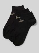 Emporio Armani Socken mit Label-Print im 3er-Pack in Black, Größe 39-4...