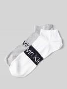 CK Calvin Klein Socken mit Label-Print im 2er-Pack in Weiss, Größe 39-...