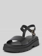 Geox Sandalette mit Dornschließe Modell 'ADACTER' in BLACK, Größe 39