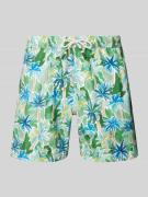 Hartford Badehose mit elastischem Bund in Oliv, Größe L