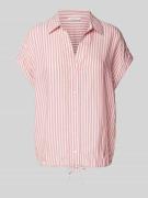 Tom Tailor Relaxed Fit Kurzarmbluse aus reiner Viskose mit V-Ausschnit...