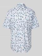 BOSS Regular Fit Kurzarmhemd mit Kentkragen in Weiss, Größe 40