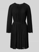 DKNY Minikleid mit Plisseefalten in Black, Größe 34