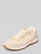 Marc O'Polo Low Top Sneaker aus Rindleder mit Strickeinsatz in Sand, G...