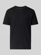 HECHTER PARIS T-Shirt mit Logo-Stitching in Black, Größe L