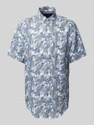 Christian Berg Men Regular Fit Freizeithemd aus reinem Leinen in Bleu,...