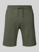 MCNEAL Regular Fit Shorts mit Strukturmuster in Khaki, Größe S
