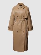 Vero Moda Trenchcoat in Leder-Optik Modell 'AMALIE' in Sand, Größe XL