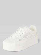 Buffalo Sneaker mit Schnürverschluss in Weiss, Größe 40