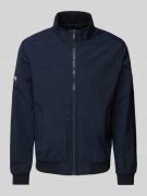 Superdry Jacke mit Leistentaschen Modell 'Harrington' in Dunkelblau, G...