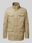 Christian Berg Men Parka mit Pattentaschen in Beige, Größe L