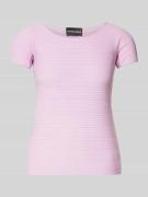Emporio Armani T-Shirt mit Rundhalsausschnitt in Pink, Größe XL