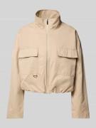 OPUS Jacke mit Pattentaschen Modell 'Hanneka' in Hellbraun, Größe 40