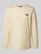 The North Face Longsleeve mit Label-Print in Beige, Größe L
