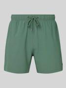 MCNEAL Relaxed Fit Badeshorts mit Strukturmuster in Dunkelgruen, Größe...