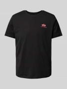 Alpha Industries T-Shirt mit Label-Print in Black, Größe L