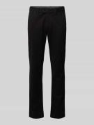 Christian Berg Men Chino mit französischen Eingrifftaschen in Black, G...