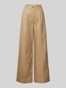 JAKE*S STUDIO WOMAN Wide Leg Bundfaltenhose aus Baumwoll-Leinen-Mix in...